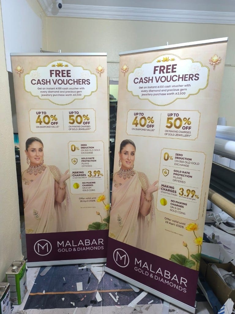Malabar Gold Roll-up Banners